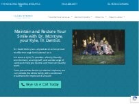 Website Screenshot Clear Springs Family Dentistry, Dr. David McIntyre DDS