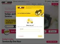 Website Screenshot One Hour Heating & Air Conditioning