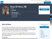 Website Screenshot Steven W. Werns, MD