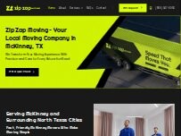 Website Screenshot Zip Zap Moving