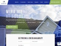 Website Screenshot Mira Vie at Brookfield | Assisted Living Belvidere