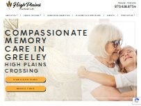 Website Screenshot High Plains Crossing | Memory Care in Greeley