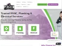 Website Penguin Air, Plumbing & Electrical