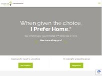 Website Screenshot Preferred Care at Home of North Fort Worth