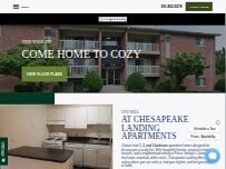 Website Screenshot Chesapeake Landing Apartments