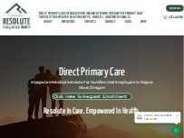 Website Screenshot Resolute Integrative Health - Direct Primary Care