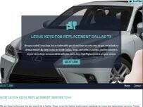 Website Lexus Keys Replacement