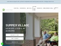 Website Screenshot Summer Village Senior Living