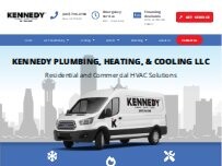 Website Screenshot Kennedy Plumbing, Heating, & Cooling LLC