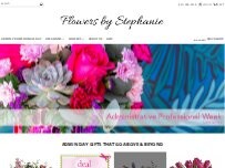 Website Screenshot Flowers by Stephanie