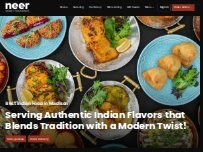Website Screenshot Neer - Modern Indian Dining