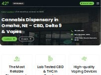 Website Screenshot 42 Degrees Cannabis Dispensary
