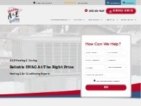 Website Screenshot A&E Heating & Cooling