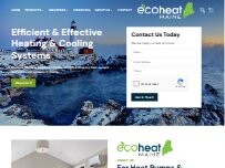 Website Screenshot EcoHeat Maine