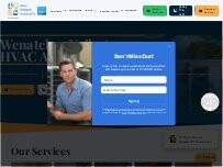 Website Screenshot Central Washington Heating and Air