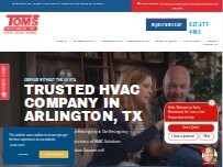 Website Screenshot Tom's Mechanical, Inc.