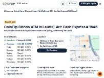 Website Screenshot CoinFlip Bitcoin ATM - Ace Cash Express # 1646 (Laurel)
