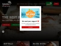 Website Screenshot Tomasino's Pizza - Chuluota