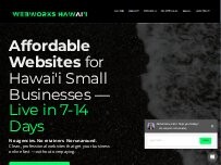 Website Screenshot WebWorks Hawai'i