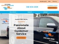 Website Screenshot Ej's Ideal Heating & Cooling