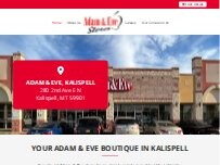 Website Screenshot Adam & Eve Stores