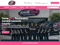 Website Screenshot Same- day restoration