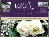 Website Screenshot George Lopes Funeral Home