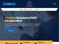 Website Screenshot Comfort Solutions HVAC Incorporated