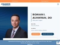 Website Screenshot Roman I Ashmyan, DO