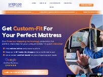 Website Screenshot Snooze Mattress + Wellness