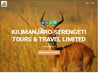 Website Screenshot Kilimanjaro Serengeti Tours