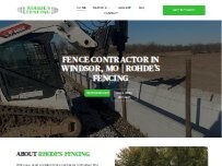 Website Screenshot Rohde's Fencing