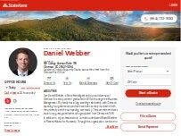 Website Screenshot Daniel Webber - State Farm insurance Agent