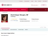 Website Screenshot Dominique Morgan NP