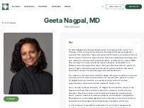 Website Screenshot Geeta Nagpal, MD - Granger Medical Clinic