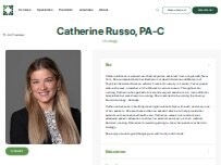 Website Screenshot Catherine Russo, PA-C - Granger Medical Clinic