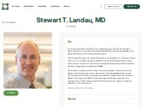 Website Screenshot Stewart T Landau M.D - Granger Medical Clinic