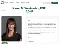 Website Screenshot Karen M. Waskowicz, DNP, AGNP - Granger Medical Clinic