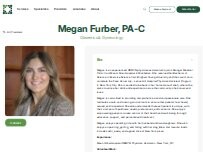 Website Screenshot Megan Furber, PA-C - Granger Medical Clinic