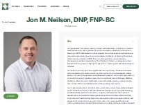 Website Screenshot Jon Neilson, DNP - Granger Medical Clinic