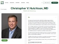 Website Screenshot Christopher V. Hutchison, MD - Granger Medical Clinic