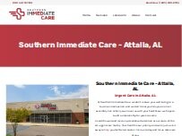 Website Screenshot Southern Immediate Care - Attalla, AL