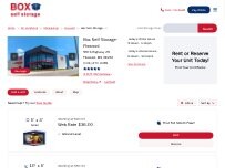 Website Screenshot Box Self Storage - Flowood