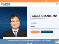 Website Screenshot James Chang, MD