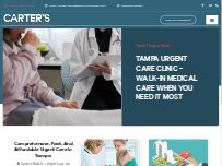 Website Carters Walk-in and Urgent Care Clinic