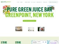 Website Pure Green - Juice Bar Greenpoint