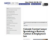 Website Hansen Law Firm