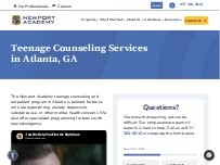 Website Newport Academy - Teen & Adolescent Outpatient