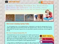 Website Tile Grout Cleaning Spring Valley TX
