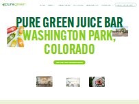 Website Pure Green - Juice Bar Washington Park